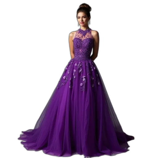 dress, dark, colorful, woman transparent PNG cut-out