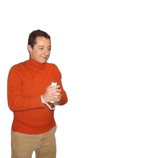 jacket, staff, creature, robot transparent PNG cut-out