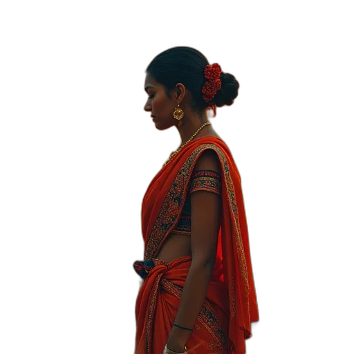 dress, jewelry, staff, face transparent PNG cut-out