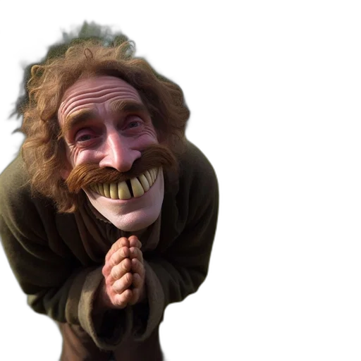 creature, face, mask, staff transparent PNG cut-out