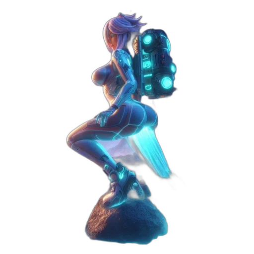robot, weapon, bottle, dress transparent PNG cut-out