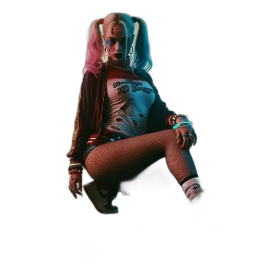 jacket, cyberpunk, concept art, blonde-haired transparent PNG cut-out