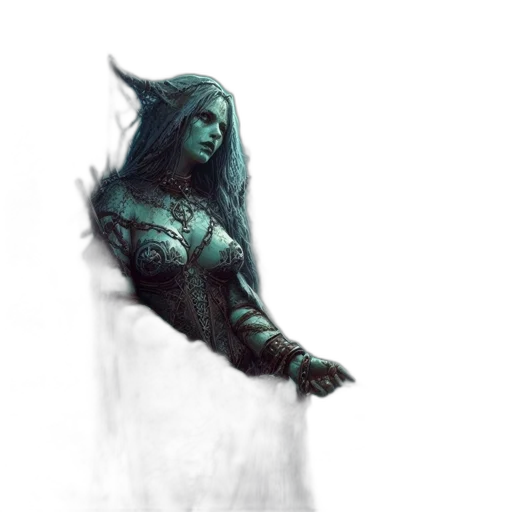 creature, dragon, dress, sword transparent PNG cut-out