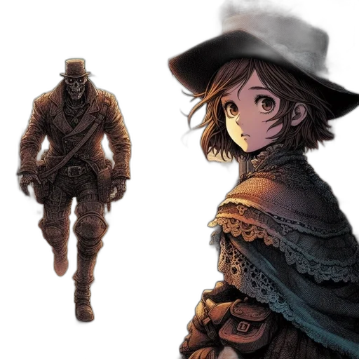 hat, jacket, weapon, mask transparent PNG cut-out