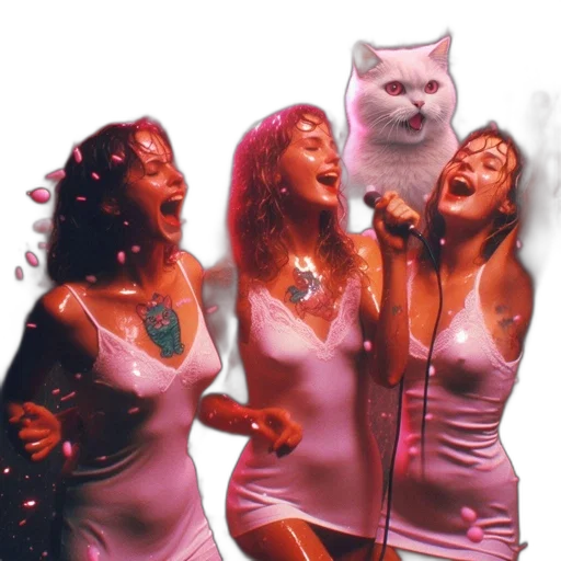 concept art, vaporwave, photorealistic, outer space transparent PNG cut-out