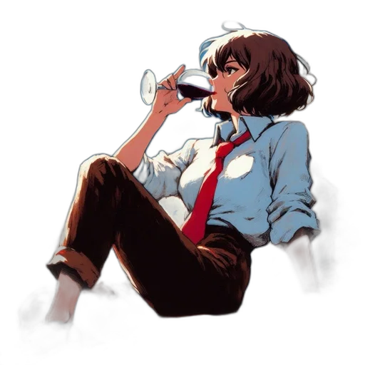 jacket, staff, bottle, concept art transparent PNG cut-out