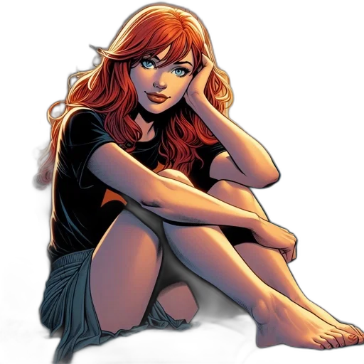 comic book art, fantasy art, concept art, cartoon transparent PNG cut-out