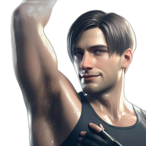 hair, weapon, concept art, photorealistic transparent PNG cut-out