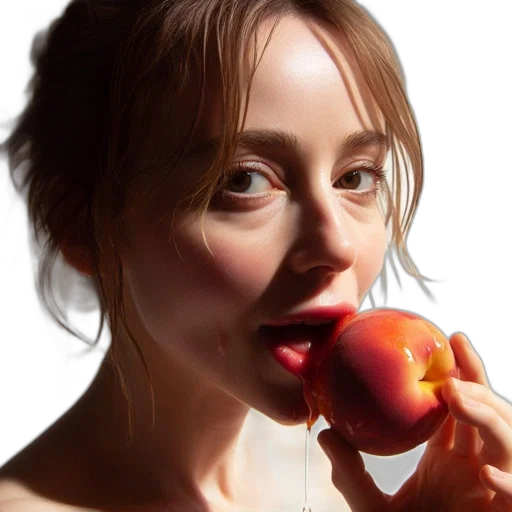 food, face, photorealistic, oil painting transparent PNG cut-out