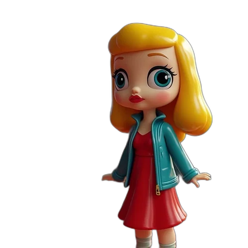 dress, 3d render, concept art, cartoon transparent PNG cut-out