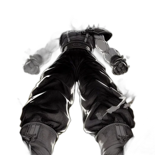 weapon, jacket, mask, staff transparent PNG cut-out