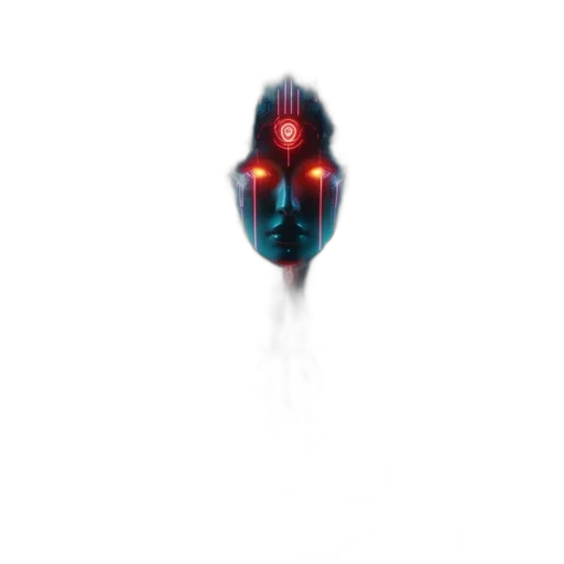 robot, creature, mask, weapon transparent PNG cut-out