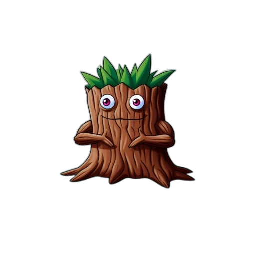 tree, crown, creature, face transparent PNG cut-out