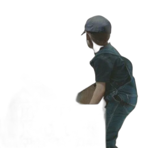 hat, creature, jacket, staff transparent PNG cut-out