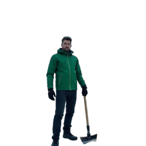 staff, jacket, umbrella, weapon transparent PNG cut-out