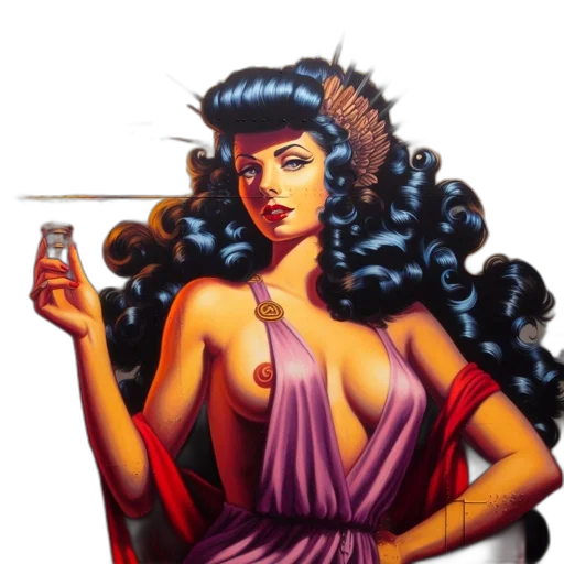dress, crown, comic book art, pixel art transparent PNG cut-out