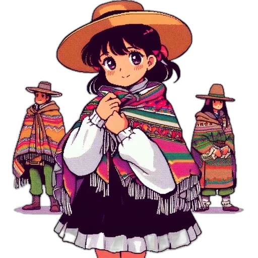 dress, hat, jacket, weapon transparent PNG cut-out