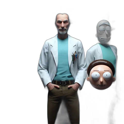robot, jacket, staff, mask transparent PNG cut-out