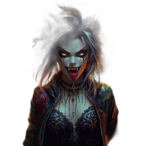 face, mask, creature, fantasy art transparent PNG cut-out