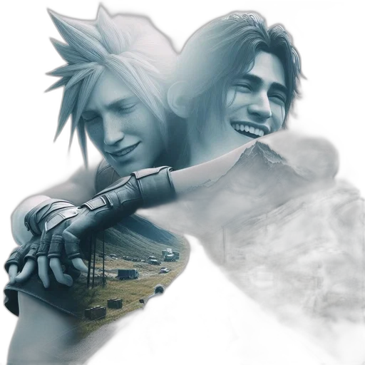 concept art, fantasy art, photorealistic, two transparent PNG cut-out
