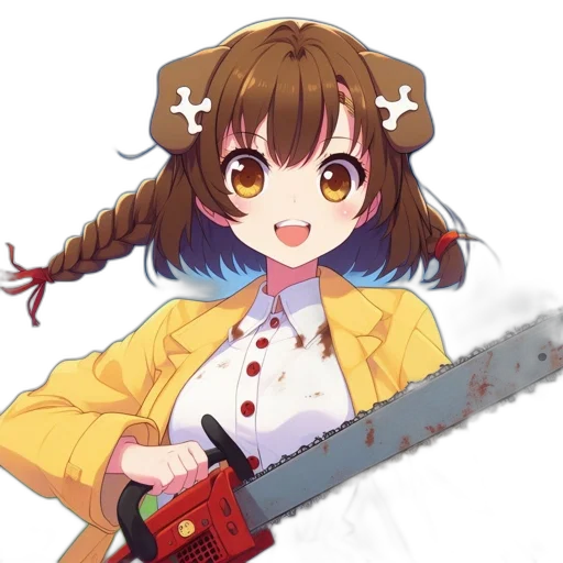 weapon, staff, sword, hair transparent PNG cut-out