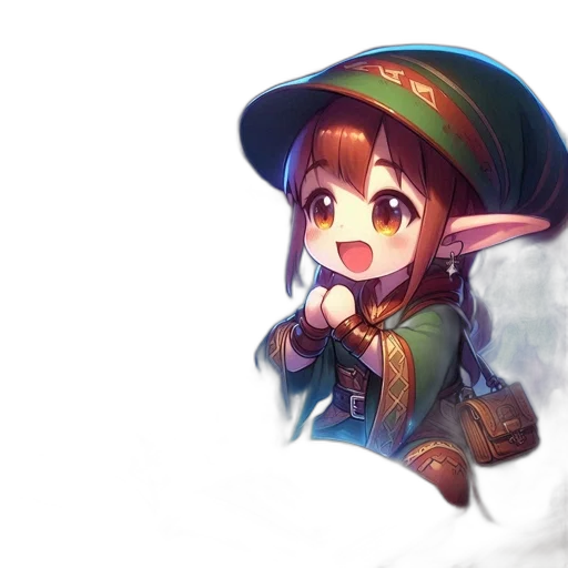 staff, hat, weapon, dragon transparent PNG cut-out