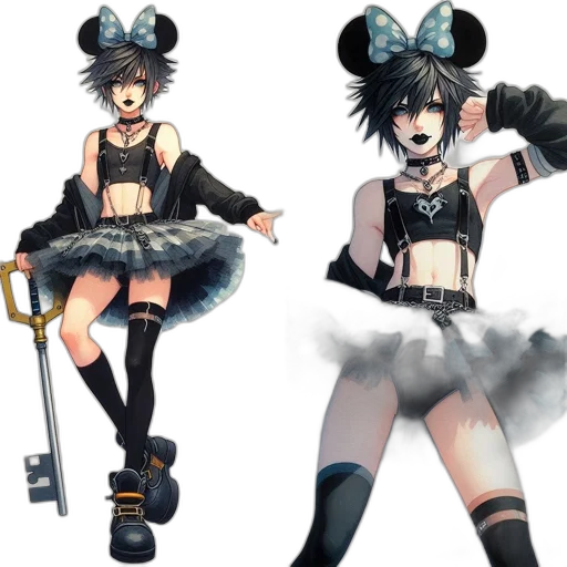 concept art, anime, 3d render, fantasy art transparent PNG cut-out