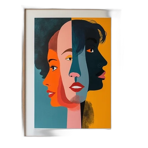 face, mask, photorealistic, watercolor transparent PNG cut-out