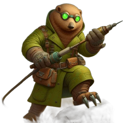staff, creature, robot, weapon transparent PNG cut-out