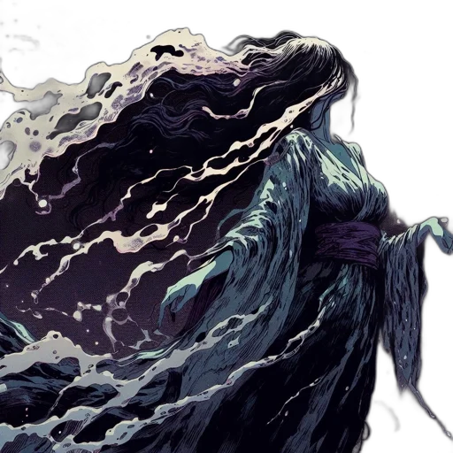 creature, hair, dragon, dress transparent PNG cut-out