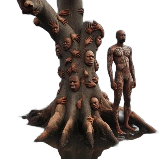 tree, creature, animal, face transparent PNG cut-out