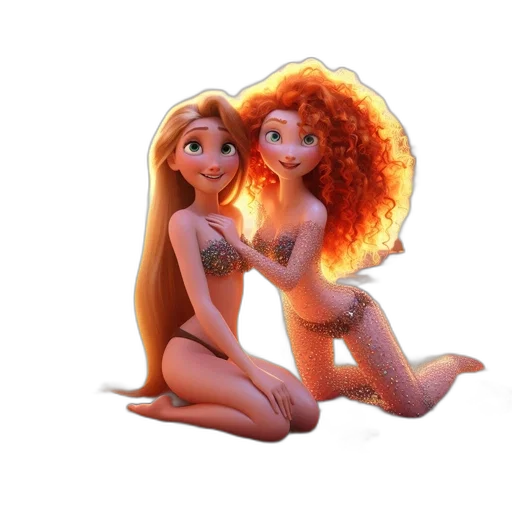 hair, concept art, 3d render, cartoon transparent PNG cut-out