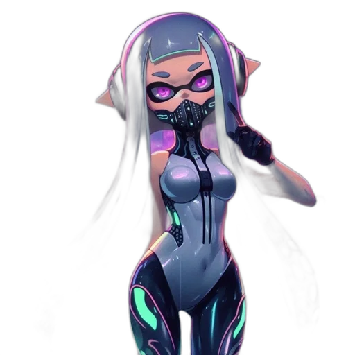 robot, dress, weapon, mask transparent PNG cut-out