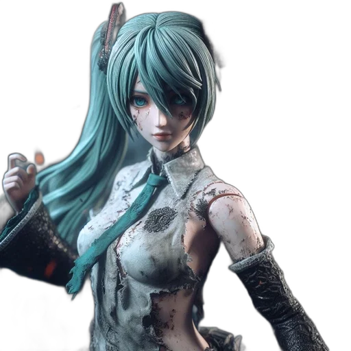 concept art, fantasy art, 3d render, cyberpunk transparent PNG cut-out