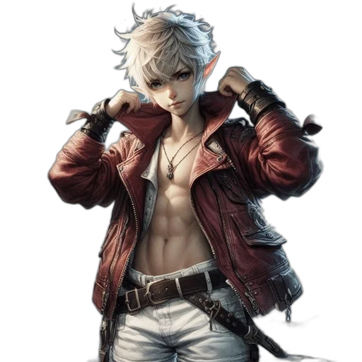 jacket, weapon, concept art, cyberpunk transparent PNG cut-out