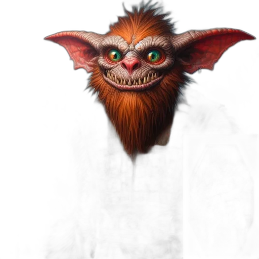 creature, staff, face, mask transparent PNG cut-out
