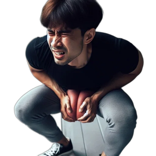 face, creature, jacket, staff transparent PNG cut-out
