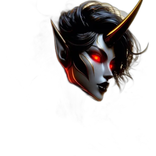 mask, face, staff, dragon transparent PNG cut-out