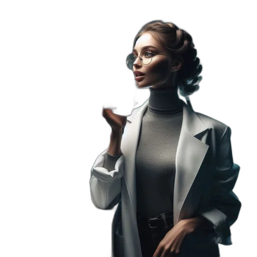 jacket, earth tones, lab, setting transparent PNG cut-out