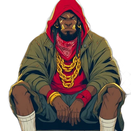 jacket, face, comic book art, concept art transparent PNG cut-out