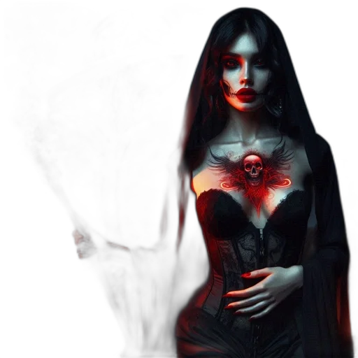 dress, mask, fantasy art, concept art transparent PNG cut-out
