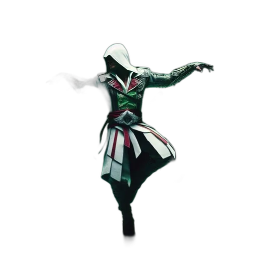 mask, staff, sword, jacket transparent PNG cut-out