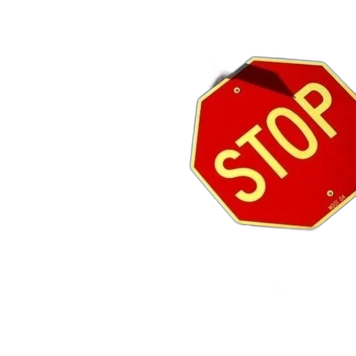 staff, stop, sign, front transparent PNG cut-out