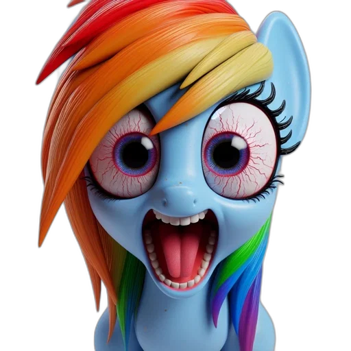 face, creature, staff, 3d render transparent PNG cut-out