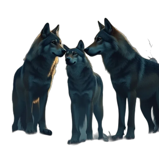 animal, concept art, watercolor, 3d render transparent PNG cut-out