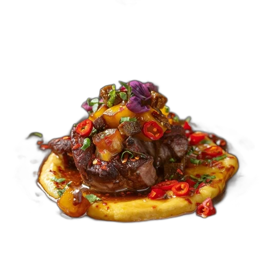 food, crown, animal, photorealistic transparent PNG cut-out