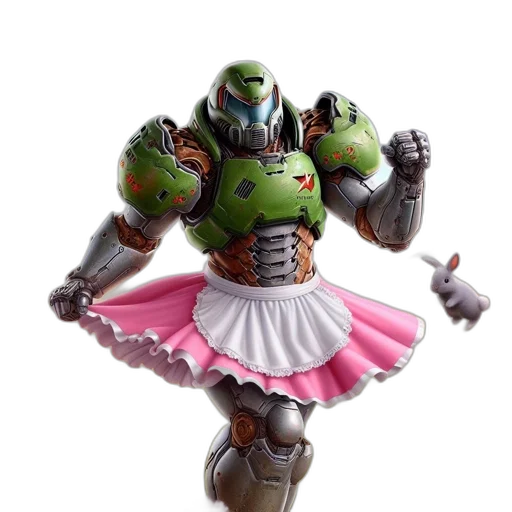robot, weapon, dress, 3d render transparent PNG cut-out