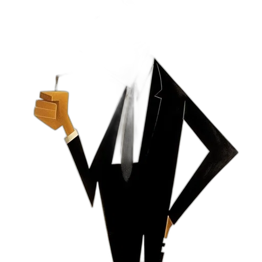 staff, jacket, robot, weapon transparent PNG cut-out