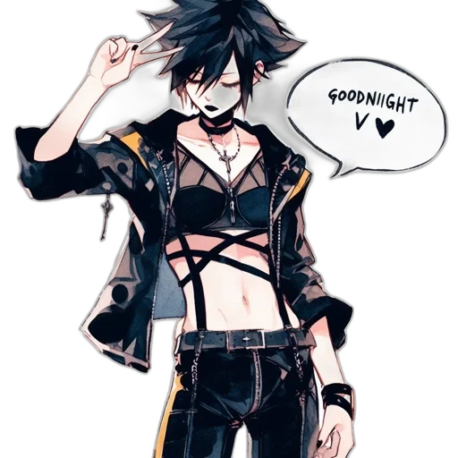 jacket, anime, concept art, cartoon transparent PNG cut-out