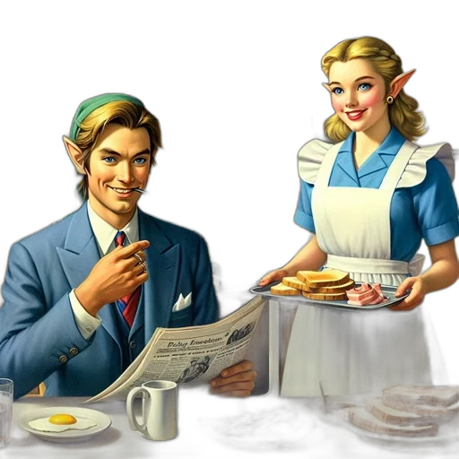 food, staff, photorealistic, concept art transparent PNG cut-out